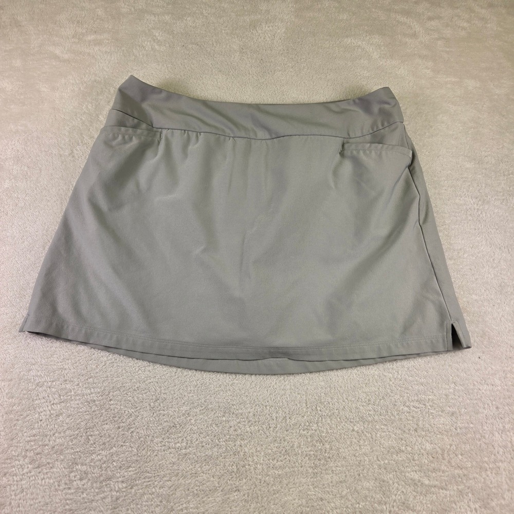 Adidas Golf Skort Womens XL Gray Pull On Athletic Skirt Pockets Activewear